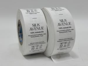 Custom Printed Fabric Garment Labels Woven Care Labels Satin Clothing Brand Tags Wash Care Textile Labels Wholesale - Product Image 3
