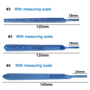 ด้ามมีดผ่าตัด RSI พรีเมียม เบอร์ 4,3  ทำจากเหล็กกล้าไร้สนิม  ขนาด 13 ซม.  สำหรับมีดผ่าตัดทางการแพทย์ ทันตกรรม ห้องปฏิบัติการ และสัตวแพทย์ ได้รับมาตรฐาน CE - Product Image 4
