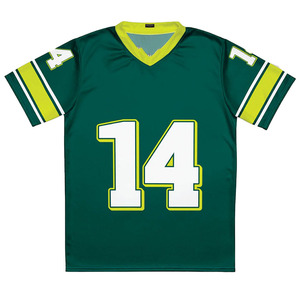 Maillot de football américain en mesh respirant unisexe à col en V, kit d'entraînement personnalisable par sublimation avec nom d'équipe, design uni sur mesure - Product Image 5