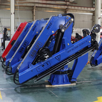 Guindaste Naval BOB-LIFT Novo de 4 Toneladas com Lança Telescópica Articulada de Três Seções Acionada Hidraulicamente para Guindastes Flutuantes Marítimos