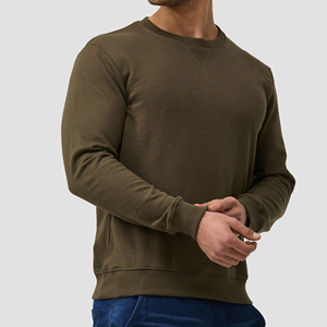 เสื้อสเวตเชิ้ตคอกลมทรงพอดีตัว รุ่นพรีเมียม เบสิค คอลเลคชั่นลำลอง - Product Image 3