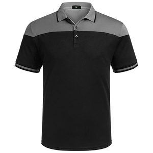 Chemise à manches courtes pour homme, blanc et gris, style décontracté, tricotée, respirante, 100 % coton, avec poche, anti-plis - Product Image 2