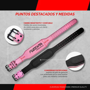 Nouvelle ceinture de musculation en cuir, 4 pouces, rembourrée, avec boucle à double ardillon, design conique, accessoires de gym, soutien dorsal, ceintures de musculation - Product Image 4