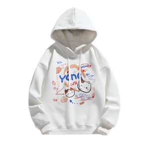 Sweat-shirts à capuche en polaire personnalisés pour femmes, décontractés, amples, épais, pour l'hiver, ensemble de survêtement assorti avec pantalon de jogging - Product Image 5