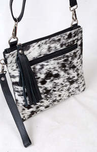 Bolsos de mano clásicos para mujer, de fabricante, con logotipo personalizado, de piel con pelo de vaca, bolsos de moda para mujer. - Product Image 4
