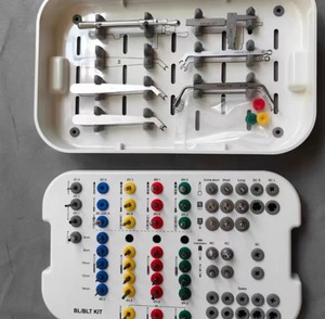 Kit d'osteotomes manuels en acier inoxydable, droits et concaves, pour la préparation osseuse chirurgicale et les instruments d'implantologie dentaire - Product Image 1