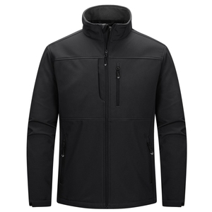 Nouvelle arrivée, veste softshell personnalisée d'hiver au style simple pour hommes, veste décontractée pour le travail, coupe-vent, veste softshell pour le sport et les activités de plein air pour hommes - Product Image 1