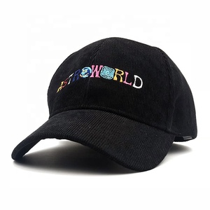 <b>Purple</b> Corduroy Baseball Cap Embroidered AST WORLD Logo 6-Panel Fitted Unisex Casual <b>Hat</b> - Product Image 2