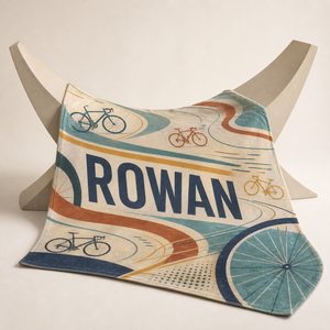 Custom Printed <b>Throw</b> Blanket Personalized Bicycle Whale Origami Firefly Cassette Telescope Sublimation Flannel Fleece Polyester - Product Image 3