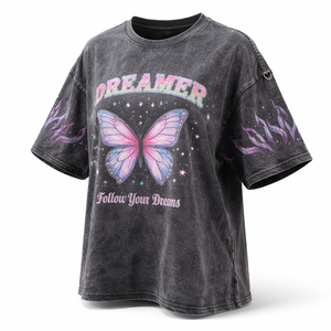 Proveedor Mayorista de Camisetas Extra Grandes con Lavado Ácido Personalizadas para Mujer - Fabricante de Ropa al por Mayor - Product Image 3