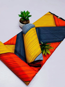 Tela Africana Estampada al Estilo Keniano, 100% Algodón, Diseño Cultural para Artesanías Textiles y Moda - Product Image 2