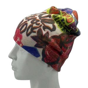 Gorros de punto ajustables sublimados con logo personalizado, MOQ bajo, de alta calidad, en tejido acrílico/algodón, con diseño jacquard, puntos acanalados y lazos de frutas. - Product Image 5