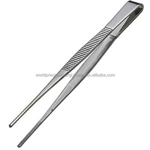 Juego de Pinzas Dentadas de Acero Inoxidable WPS, 2 Piezas, Punta Recta y Curva, Pinzas de Precisión para Laboratorio, Odontología, Cirugía, Manualidades y Reparaciones, con Certificación CE - Product Image 4