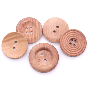Botones de Madera Sostenible de 15mm al por Mayor de Fábrica, Decoración con Logotipo en Cáscara de Coco para Suéteres, Camisas y Abrigos, Artesanía Natural - Product Image 2
