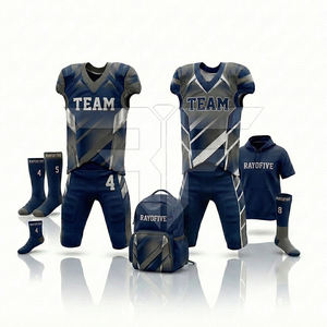 Customized Latest Design New <b>Models</b> Quick Dry Team Shirt Football Jersey American Football Uniform Set Fine Manufacture Combo - Product Image 2