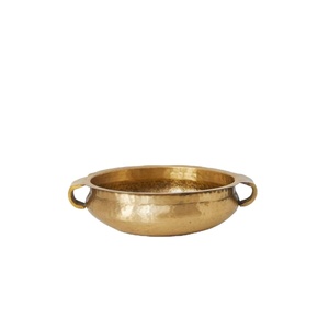 Bol de luxe pour décoration de mariage avec poignée, plat décoratif, artisanat en métal, bols en laiton pour servir les aliments, accessoires de table, style indien - Product Image 1