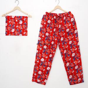 Fournisseurs d'usine de vêtements de nuit pour femmes en coton 100% pur, ensembles de pyjamas doux, pyjamas longs pour femmes - Product Image 3