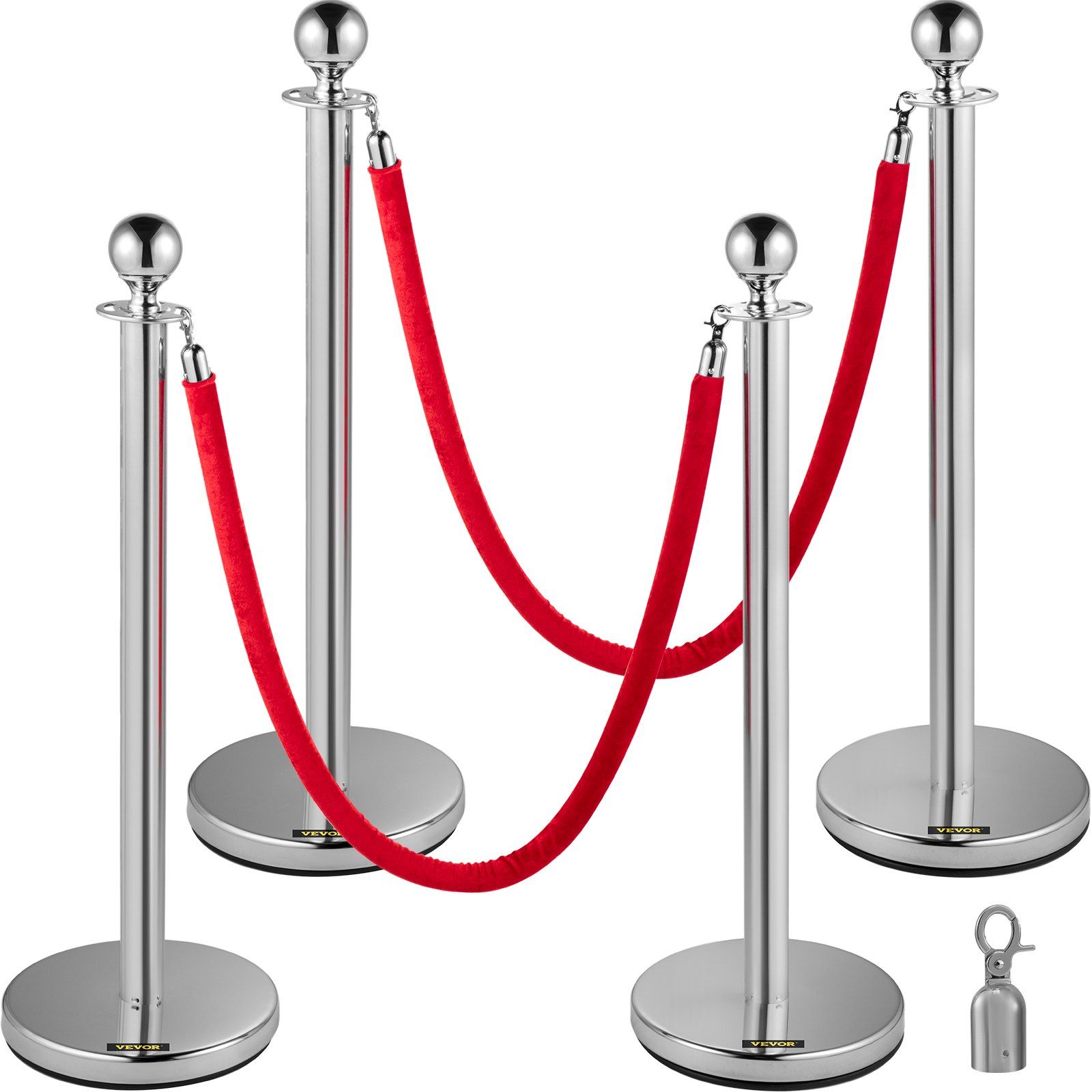 Red Rope Silver Bar Color