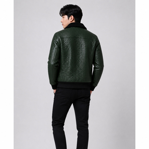 Top Sales Affordable Price Comfortable To Wear <b>Men</b> <b>Leather</b> <b>Jacket</b> New Arrival High Quality Fashion <b>Leather</b> <b>Jacket</b> For <b>Men</b> - Product Image 4