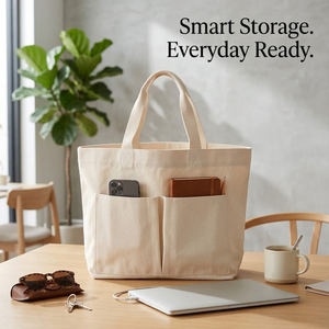 กระเป๋าผ้าฝ้ายคุณภาพสูง กระเป๋าผ้าดิบ กระเป๋าช้อปปิ้งผ้าฝ้ายออร์แกนิคแบบใช้ซ้ำได้ ผู้ผลิตขายส่ง กระเป๋าหิ้วรักษ์โลกแบบสั่งทำ - Product Image 1