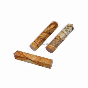 หินกึ่งมีค่างานฝีมือ carneilian 6เหลี่ยมเพชรพลอยอาเกตหินอัญมณีแกะสลักฮวงจุ้ยตกแต่งบ้าน - Product Image 3