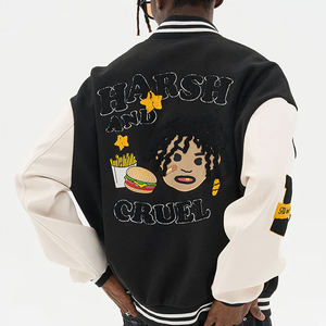 Chaqueta Varsity de Béisbol para Hombre, Diseño Grande con Logotipo Bordado en Chenilla Personalizado, Piel de Vaca, Alta Calidad, Venta al Por Mayor 2026 - Product Image 5