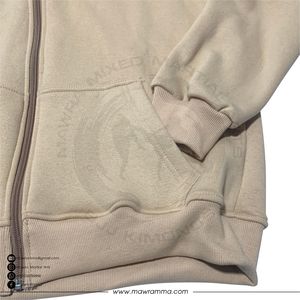 Sudadera con capucha personalizada de gran tamaño con cremallera, unisex, de algodón prémium, con bolsillo canguro, estilo urbano, OEM, lisa, para unisex - Product Image 4