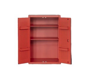 Wholesale 91cm Red Steel <b>Lockable</b> Tool <b>Cabinet</b> with 2 Shelves for Garage Workshop <b>Storage</b> - Product Image 3