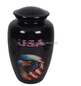 Urna de cremación Fleg Urna de cremación de metal decorativa Urna conmemorativa Durable con diseño pulido a precio de mayorista - Product Image 4