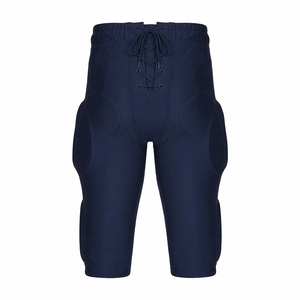 Pantalon de football américain rouge personnalisé pour hommes avec genoux et cuisses rembourrés |   Pantalons d'uniforme de football personnalisables pour les équipes sportives - Product Image 3