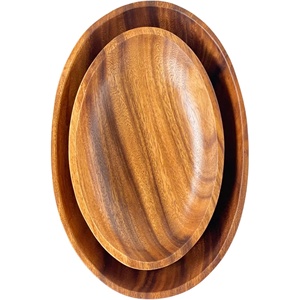 100% Ensemble de bol à salade et à fruits en bois d'acacia Bol à pâte en bois de haute qualité pour la maison Hôtel Restaurant Utilisation Produit en gros - Product Image 4