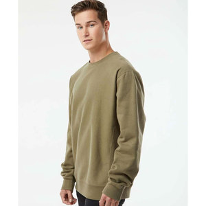 <b>Thick</b> <b>Fleece</b> Crewneck Sweatshirt for Men Premium Heavyweight Cotton Pullover Casual Minimalist Plain Solid Winter Sweatshirt - Product Image 5