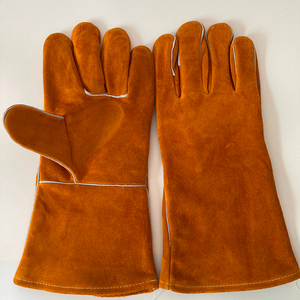 Leather Safety <b>Gloves</b> Wrist Length <b>Thermal</b> Protection Unlined Plain Style Eco-Friendly Daily Outdoor Use Winter Season - Product Image 6