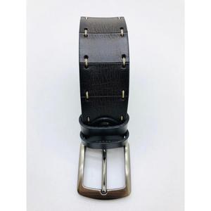 Heat Transfer Printing Custom Logo Luxury Brass Buckle Antique Belts Men's Formal Belt Affordable Genuine Leather Belts Supplier - Product Image 6