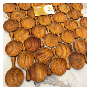 Colección de Cucharas de Cocina de Madera Hechas en Vietnam para Cocinar, Servir, Hornear, Suministros para Restaurantes y Uso Doméstico - Product Image 3