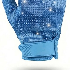 Gants de football américain 2026 en gros pour receveurs, avec strass, grip en silicone adhésif et logo personnalisé - Product Image 4