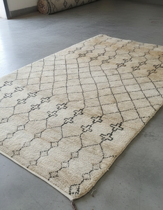 Alfombra de Lana y Algodón Anudada a Mano Tradicional de Primera Calidad al por Mayor |   Alfombra de Pelo Corto con Diseño Floral y Técnica de Impresión - Product Image 1