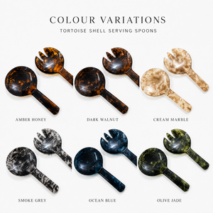 Ensemble de couverts en résine faits à la main, vente en gros, personnalisés OEM ODM, cuillère et fourchette écaille de tortue, ustensiles de cuisine et de salle à manger DECORYUG - Product Image 3