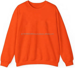 OEM personalizado en blanco liso francés Terry de gran tamaño 100% algodón térmico pulóver cuello redondo sudadera Jumper para hombres - Product Image 2