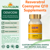 Formule de défense anti-âge pour la régénération cellulaire NAD+ Vitamine B CoQ10 Resvératrol Acide alpha-lipoïque Métabolisme énergétique général