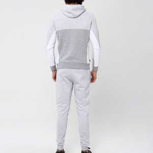 Smooth active <b>men</b> tracksuit cotton blend breathable fabric full sleeve <b>jacket</b> and trousers for travel casual and daily wear - Product Image 2