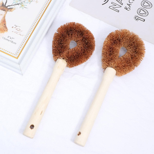 Producer supply coconut fiber washing <b>brush</b> high quality natural coir cleaning <b>scrubbing</b> <b>brushes</b> - Product Image 3