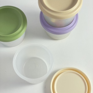 Round Clear Silicone Food Storage Containers, Reusable Multi-Purpose Snack,Sauce & Meal Prep <b>Boxes</b>, Microwave/Dishwasher/Freezer - Product Image 5