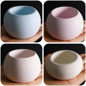 แม่พิมพ์ซิลิโคนทรงกลมขนาดเล็กสำหรับทำกระถางต้นไม้จิ๋ว บอนไซ ปูนปลาสเตอร์ ปูนซีเมนต์ - Product Image 3