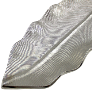Plateau alimentaire en métal nickelé brillant or et argent, forme feuille d'aluminium, pour la maison, la cuisine, les mariages et les événements, plateau à fruits, vaisselle de service - Product Image 4