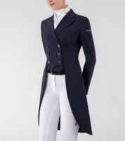 Veste d'équitation personnalisée en gros pour femmes vêtements équestres avec logo vêtements d'extérieur produits pour chevaux manteau arrière
