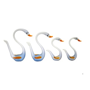 India Pair of White Pigeon Symbol of Peace and Friendship Figurine Showpiece Handmade Glass for House Decoration <b>Car</b> Dashboard - Product Image 2