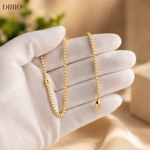 Collier en or jaune plaqué moissanite, pendentif lettre B en diamant taille ronde, bijoux personnalisés pour femme, usage quotidien - Product Image 4