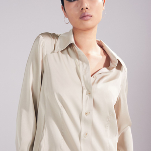 Nueva Camisa Blanca Lisa de Moda para Mujer, Camisa de Oficina, Camisa de Piloto - Product Image 3