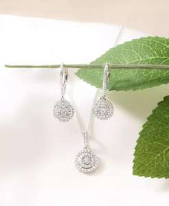 สร้อยคอจี้เพชรคู่18 "(1/4 ct. T.W.) ในเงินสเตอร์ลิงสร้างขึ้นเพื่อ | เมซี่ - Product Image 4